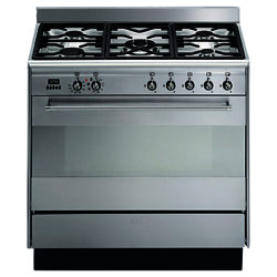 Smeg SUK91MFX8 Dual Fuel Range Cooker, Stainless Steel